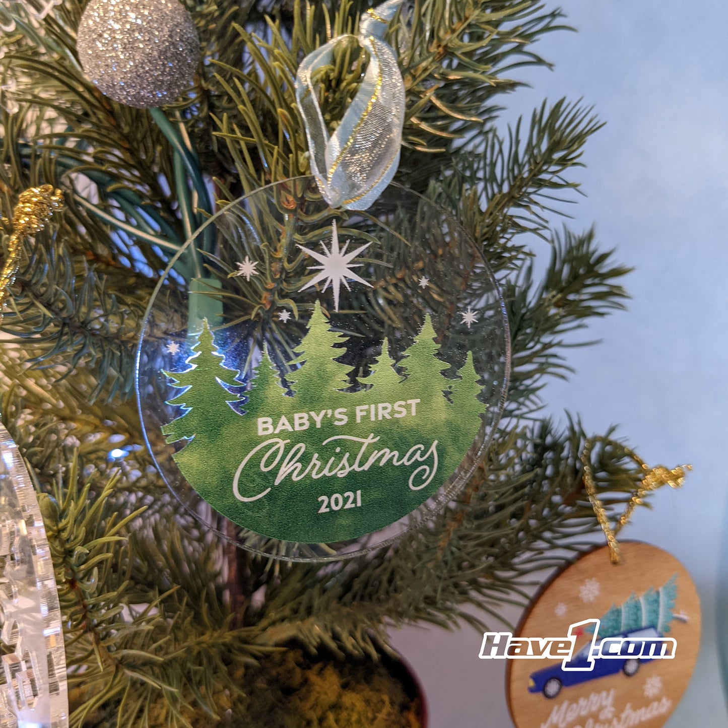 Printed Design Holiday Ornaments