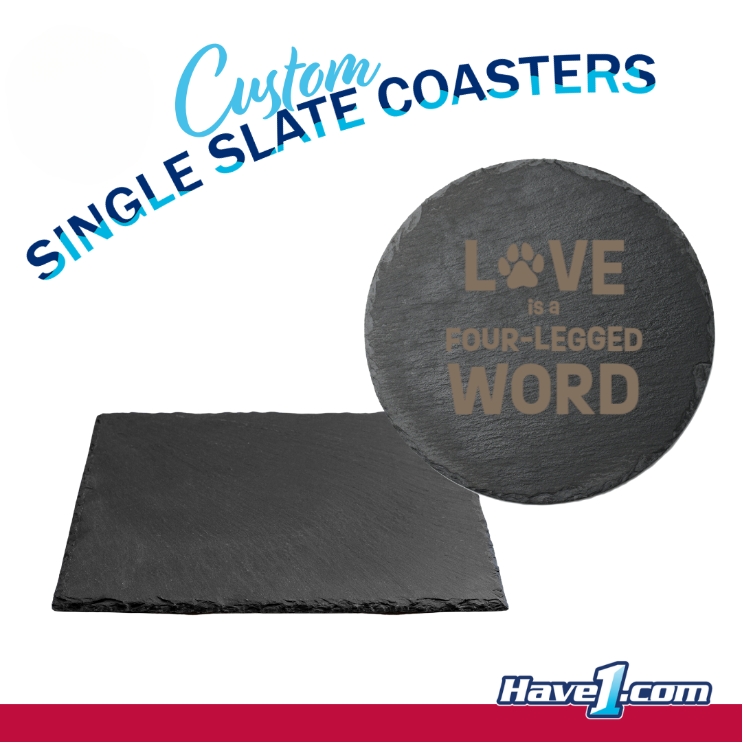 Slate Coaster with Lasered Design (Single Coaster)