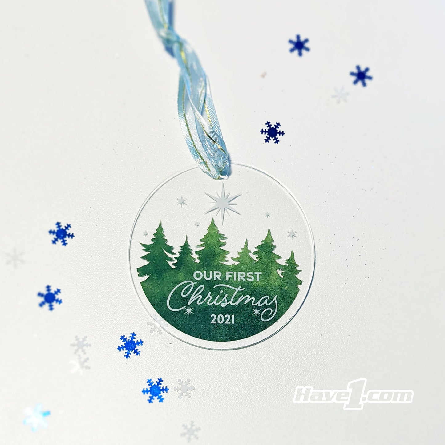 Printed Design Holiday Ornaments
